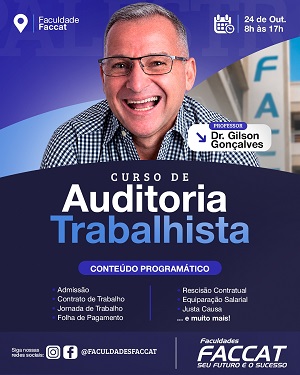 CURSO DE CAPACITACAO - AUDITORIA TRABALHISTA