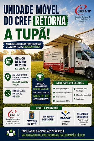 UNIDADE MOVEL DO CREF/SP EM TUPA